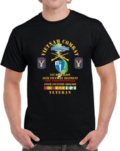 Load image into Gallery viewer, Army - Vietnam Combat Veteran W 1st Bn 46th Inf Regt -the Professionals W Dui - Cib - 196th Inf Bde X 300 T Shirt
