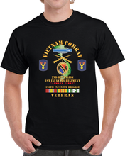 Load image into Gallery viewer, Army - Vietnam Combat Veteran W 2nd Bn 1st Inf Regt - Always First W Dui - Cib - 196th Inf Bde X 300 T Shirt
