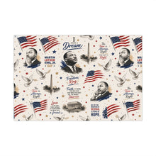 Load image into Gallery viewer, Gift Wrap Paper — Martin Luther King Jr. Inspirational Pattern
