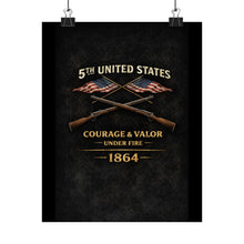Load image into Gallery viewer, Matte Poster - Honoring the 5th USCT, 1864 - Left
