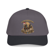 Load image into Gallery viewer, Mid Profile Baseball Cap - Army - Buffalo Soldiers in Iraq - OIF - Cavalrymen at War  w IRAQ SVC - 3D - Enhanced
