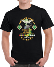 Load image into Gallery viewer, Army - Vietnam Combat Veteran W Aviator Badge - Plei D’jerang, Rvn- 4th Id Ssi X 300 T Shirt
