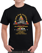 Load image into Gallery viewer, Army - Cold War Vet - 2nd Armored Division - Garlstedt, Germany - M60a1 Tank W Cold Svc T Shirt
