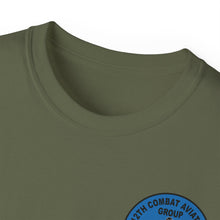 Load image into Gallery viewer, Unisex Ultra Cotton Tee - Vietnam Combat Aviation Vet w Air Crew Badges - 12th Combat Aviation Group - Black Jack - Sgt Howard Meyers - 1968-1969 SVC X 300
