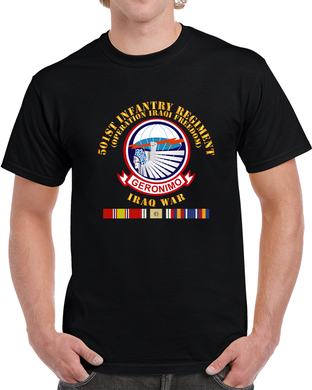 Army - 501st Infantry Regiment - OIF - W IRAQ SVC T Shirt