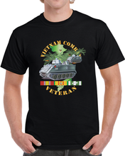Load image into Gallery viewer, Army - Vietnam Combat Vet -  W Apcs Bteam X 300 T Shirt
