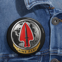 Load image into Gallery viewer, Custom Pin Buttons - Army - USASOC - Sine Pari - Delta Force wo txt - 3D - Enhanced
