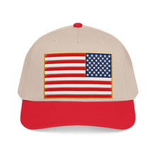 Load image into Gallery viewer, Mid Profile Baseball Cap - Flag - United States - 3D - Enhanced

