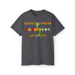 Unisex Ultra Cotton Tee - Army - Vietnam Combat Veteran w VN SVC