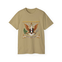 Load image into Gallery viewer, Unisex Ultra Cotton Tee - 60th Infantry Regiment COA with Eagle with Text - 3D - Enhanced X 300
