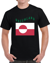 Load image into Gallery viewer, Flag Greenland - Ice Waving T Shirt
