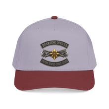 Load image into Gallery viewer, Mid Profile Baseball Cap - USCG - Boarding Officer w txt - 3D - Enhanced
