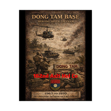 Load image into Gallery viewer, Matte Poster - Dong Tam Base, Mekong Delta 1967-70 - 162nd Aslt Hel Co
