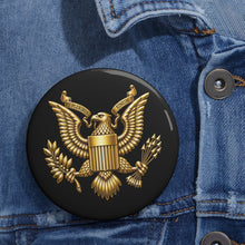 Load image into Gallery viewer, Custom Pin Buttons - Army - Eagle - 3D X 300
