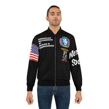 Load image into Gallery viewer, Men&#39;s AOP Bomber Jacket - American Defenders Of Bataan Corregidor with POW - MIA Service Medals
