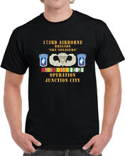 Load image into Gallery viewer, Army - 173rd Airborne Bde - Operation Junction City, Badge W Star, Ssi - Vn Svc X 300 - T Shirt
