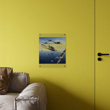 Load image into Gallery viewer, Acrylic Wall Art Panel - Curtis P-40 Kittyhawk w Machine Guns Blazing
