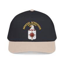 Load image into Gallery viewer, Mid Profile Baseball Cap - Special Activities Division - COA - Central Intelligence Agency - 3D - Enhanced

