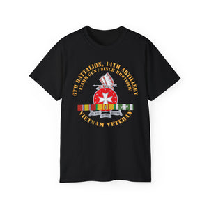 Unisex Ultra Cotton Tee - 6th Battalion, 14th Artillery Regiment - DUI - VN SVC BAR - Top X 300