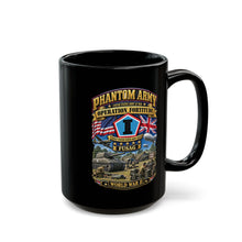 Load image into Gallery viewer, Black Mug  (15oz) - Army - Phantom Army - Operation Fortitude - WWII - 1st FUSAG - 3D - Enhanced
