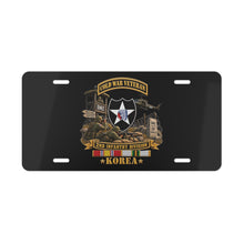 Load image into Gallery viewer, License Plate - Army - 2nd Infantry Division w Br - Ribbon COLD WAR Vet Tab - Korea - 3D - Enhanced
