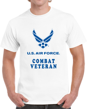 Load image into Gallery viewer, USAF - Air Force - Combat Veteran X 300 T Shirt

