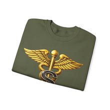 Load image into Gallery viewer, Crewneck Sweatshirt - Army Medical Specialist Corps Branch Insignia - 3D - Enhanced
