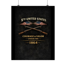 Load image into Gallery viewer, Matte Poster - Honoring the 5th USCT, 1864 - Left
