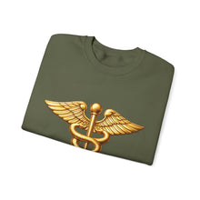 Load image into Gallery viewer, Crewneck Sweatshirt - Army Medical Corps Branch Insignia - 3D - Enhanced
