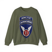 Load image into Gallery viewer, Crewneck Sweatshirt - 11th Airborne Division w Arctic Tab wo txt - 3D - Enhanced

