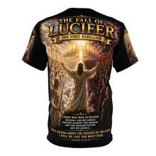 Load image into Gallery viewer, "The Fall of Lucifer"  - The First Rebellion - Tribute Tee — War In Heaven Collection
