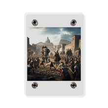 Load image into Gallery viewer, Acrylic Wall Art Panel - Hannibal Battling the Roman Legions as he Enters Rome
