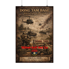Load image into Gallery viewer, Matte Poster - Dong Tam Base, Mekong Delta 1967-70 - 162nd Aslt Hel Co
