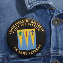 Load image into Gallery viewer, 159th Infantry Regiment DUI Army Pin Button — Custom US Army Military Button
