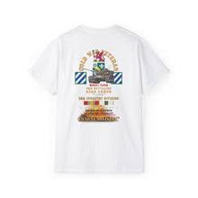 Load image into Gallery viewer, WWII Veteran Unit Tribute Tee — 3rd Infantry Division Tank &amp; Honor Design - Front &amp; Back
