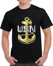 Load image into Gallery viewer, Navy - Fouled Anchor Wo Txt X 300 T Shirt
