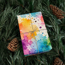 Load image into Gallery viewer, Gift Wrap Paper — color splashes patterms
