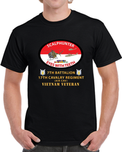 Load image into Gallery viewer, 7th Battalion 17 Cavalry Regiment (air Cav) Eyes With Teeth Oval T Shirt
