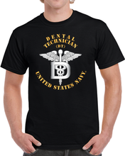 Load image into Gallery viewer, Navy - Rate - Dental Technician (DT) T Shirt

