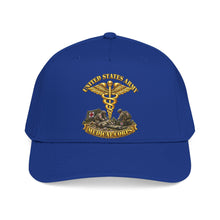 Load image into Gallery viewer, Mid Profile Baseball Cap - Army - Medical Corps - US Army w Scene - 3D - Enhanced
