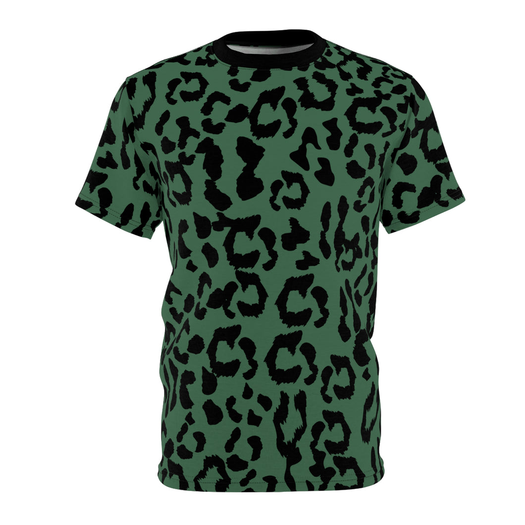 Unisex AOP - Leopard Camouflage - Green-Black