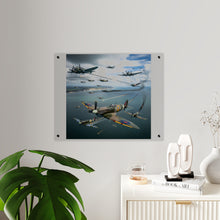 Load image into Gallery viewer, Acrylic Wall Art Panel - British and German aircraft during the Battle of Britain
