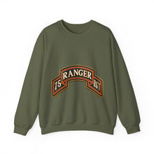 Load image into Gallery viewer, Crewneck Sweatshirt - Army - 75th Ranger Regiment - Ranger Scroll - 3D - Enhanced
