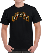 Load image into Gallery viewer, Army - 3rd Ranger Battalion - Ranger Scroll - 3D - Enhanced T Shirt
