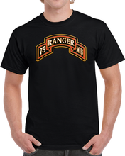 Load image into Gallery viewer, Army - 75th Ranger Regiment - MIB - Ranger Scroll - 3D - Enhanced T Shirt
