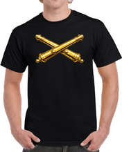 Load image into Gallery viewer, Army Field Artillery Branch Insignia - 3D - Enhanced T Shirt
