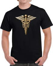 Load image into Gallery viewer, Army Medical Service Corps (MS) Branch Insignia - 3D - Enhanced T Shirt

