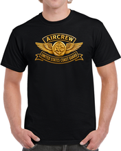 Load image into Gallery viewer, USCG - Aircrew Badge w txt - 3D - Enhanced T Shirt
