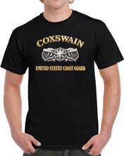 Load image into Gallery viewer, USCG - Coxswain w txt - Gold - 3D - Enhanced T Shirt
