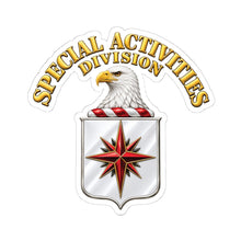 Load image into Gallery viewer, Kiss-Cut Stickers - Special Activities Division - COA - Central Intelligence Agency - 3D - Enhanced
